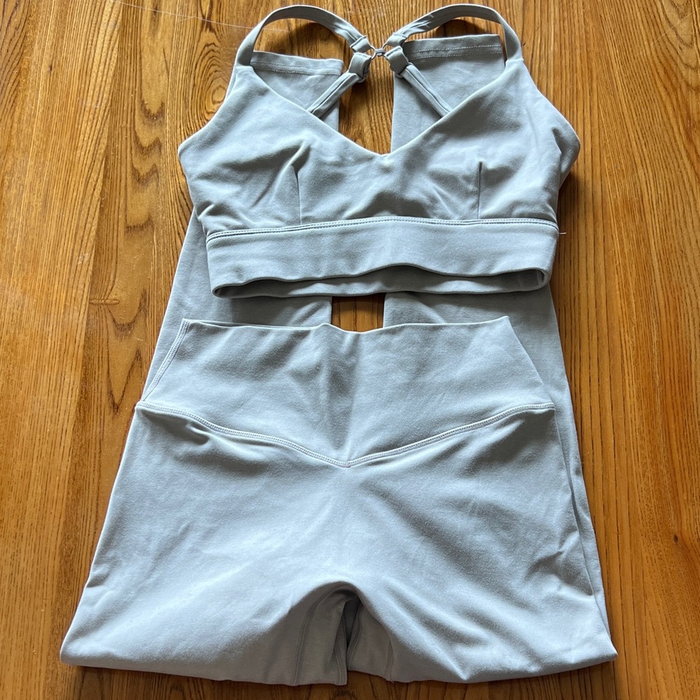 Women's heathered tan Activewear Set